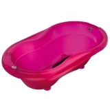 Rotho TOP Bath Tub Trans Pink
