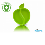 PB Bamboo Apple Plate (Green)