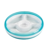 Oxo Tot Divided Plate Aqua