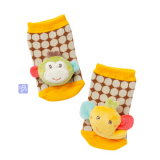 babyFEHN Rattle Socks Elephant/Monkey