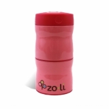 Zoli Double Tier Food Jar Pink 240ml