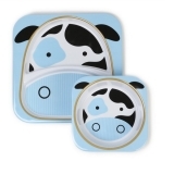 Skip Hop Zoo Tabletop Melamine Set-Cow