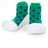 Attipas Toddler Shoe Polka Dot Green