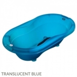 Rotho TOP Bath Tub Trans Blue