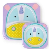 Skip Hop Zoo Tabletop Melamine Set-Unicorn