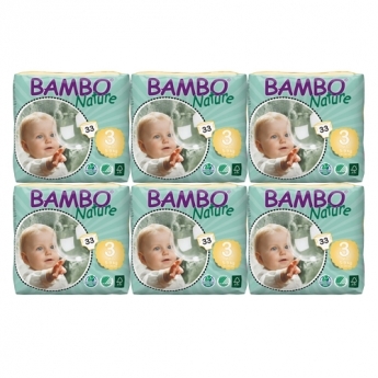 Bambo Baby Diaper Midi-3, 6 packs