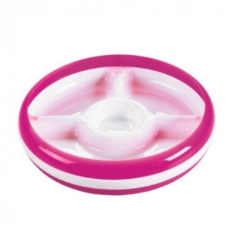 Oxo Tot Divided Plate Pink