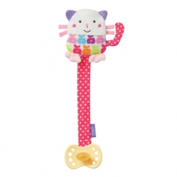 babyFEHN Pacifier Holder Cat Happiness