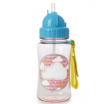 Forget Me Not Straw Bottle-Clouds