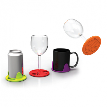 Set of 4pcs, Silicone Grip Coaster