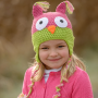 juDanzy Owl Hat Hot Pink & Green