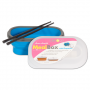 Silicone Collapsible Meal.b w/Chopsticks